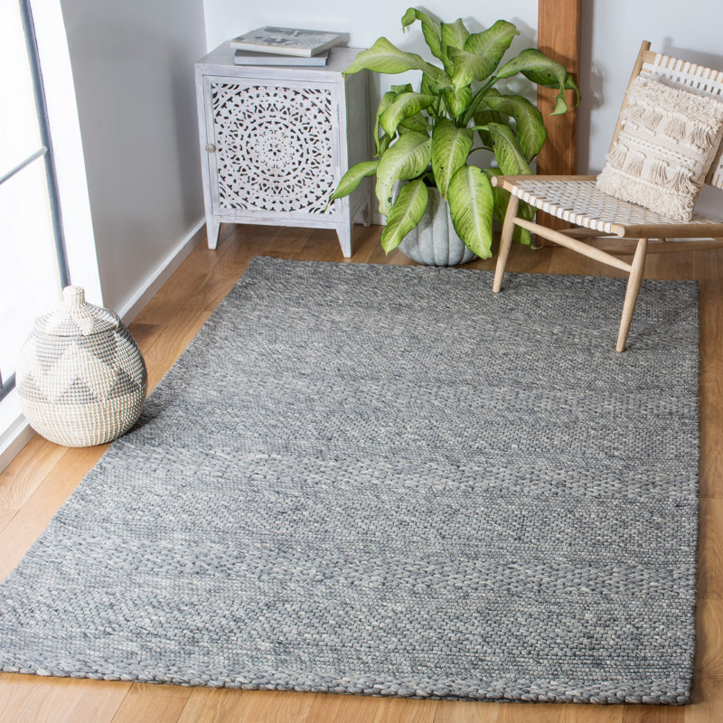 Steelside™ Adelle Dark Gray Rug & Reviews Wayfair